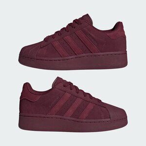 Adidas Originals Superstar Shoes Sneakers Burgundy Maroon Suede 7.5